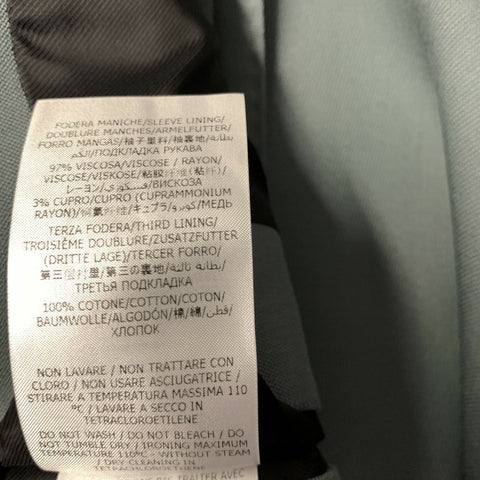 STELLA McCARTNEY Green Grey Viscose Blend Peak Lapel Suit