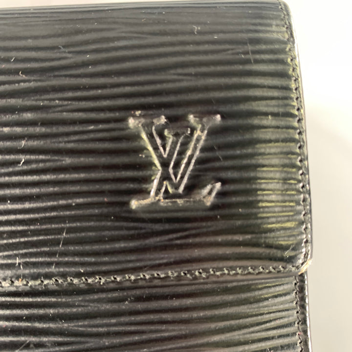 LOUIS VUITTON Black Epi Leather Wallet