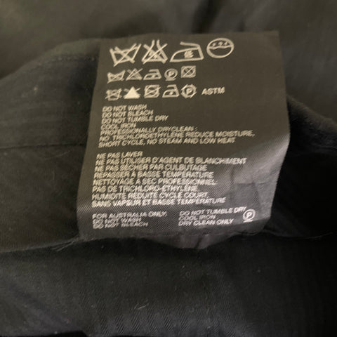 PRADA Size 40 Black Cotton Nylon Flat Front Dress Pants