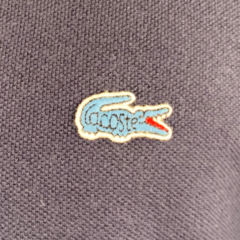 LACOSTE Size M Navy Cotton Half Placket Polo