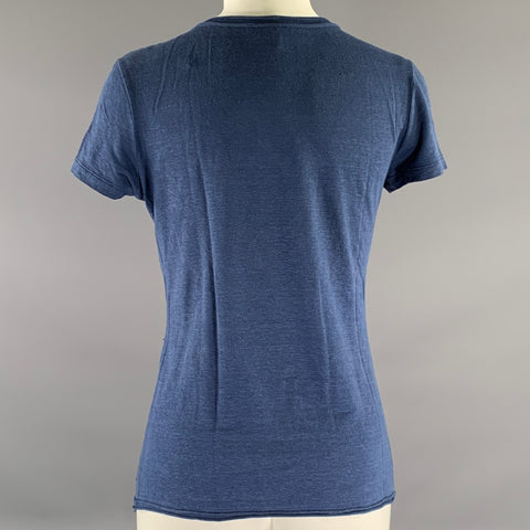LOUIS VUITTON Size S Blue Cotton Blend Monogram T Shirt