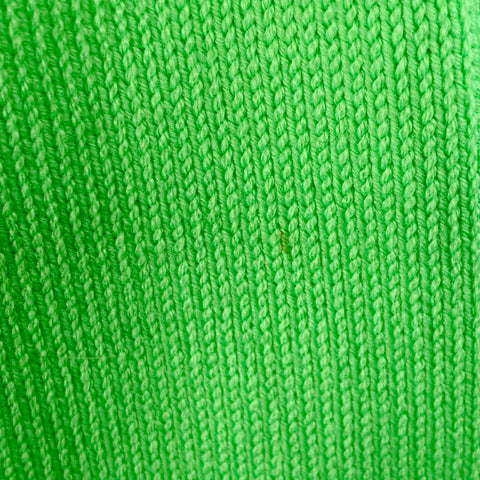 ROBYN LYNCH Size S Neon Green Merino Wool Cashmere Crew Neck Sweater