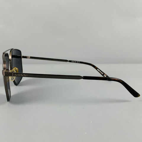 GUCCI Black Metal Sunglasses
