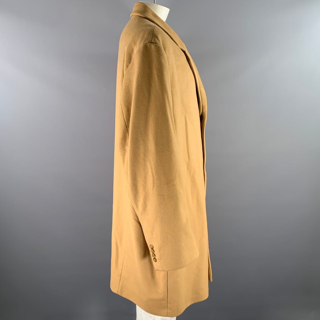 MICHAEL KORS Size XXXL Camel Wool Blend Notch Lapel Coat