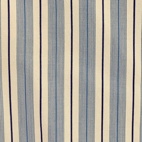 COMME des GARCONS SHIRT Size L Blue White Stripe Cotton Long Sleeve Shirt