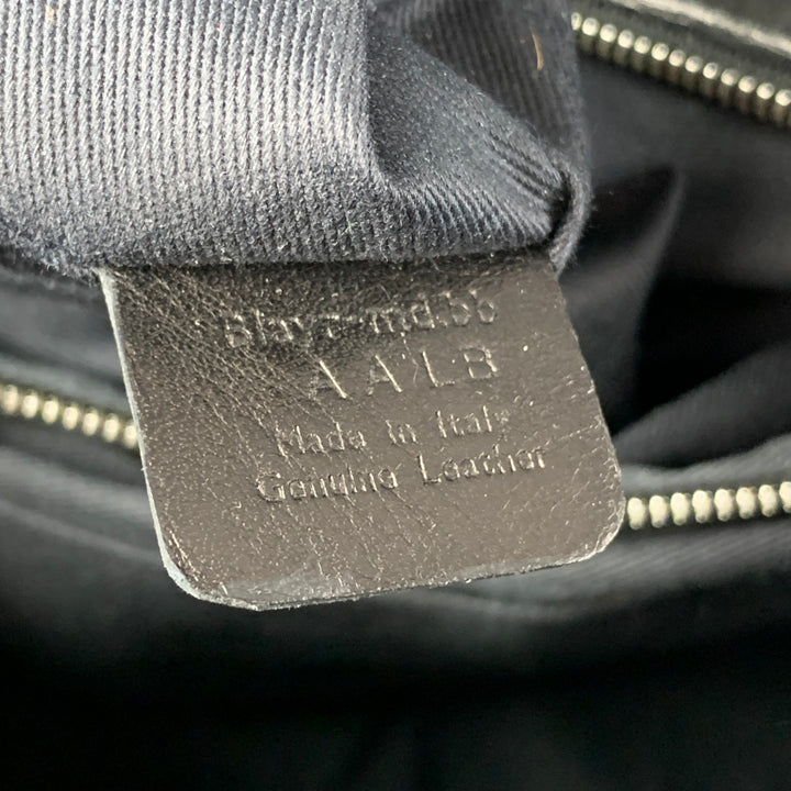 BALLY Black Leather Top Handles Tote Bag