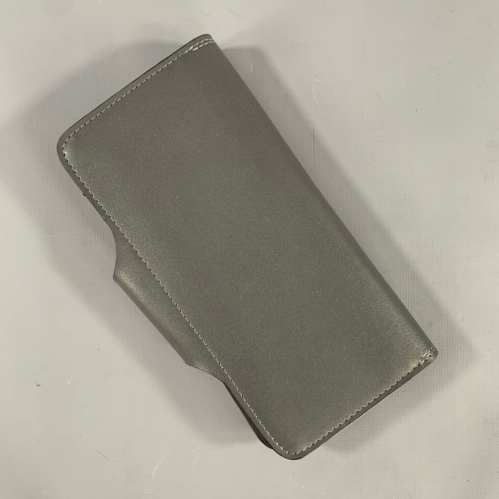 BOSHIHO Grey Leather Wallet