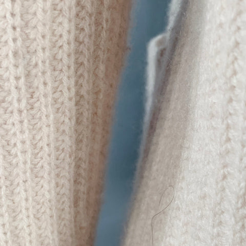 THE CASHMERE PROJECT Size S Grey Light Cashmere Textured Oversized Cardigan