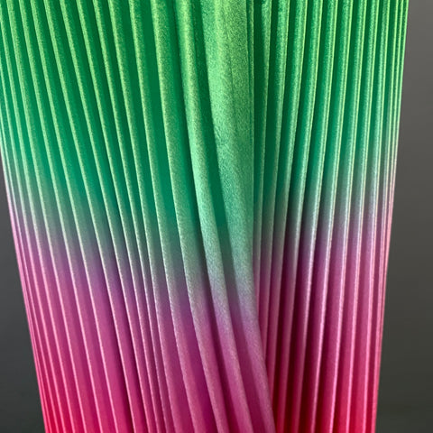 DELFI COLLECTIVE Size XS Multi Color Rainbow Polyester Ombre Pleated Side Zipper Skirt