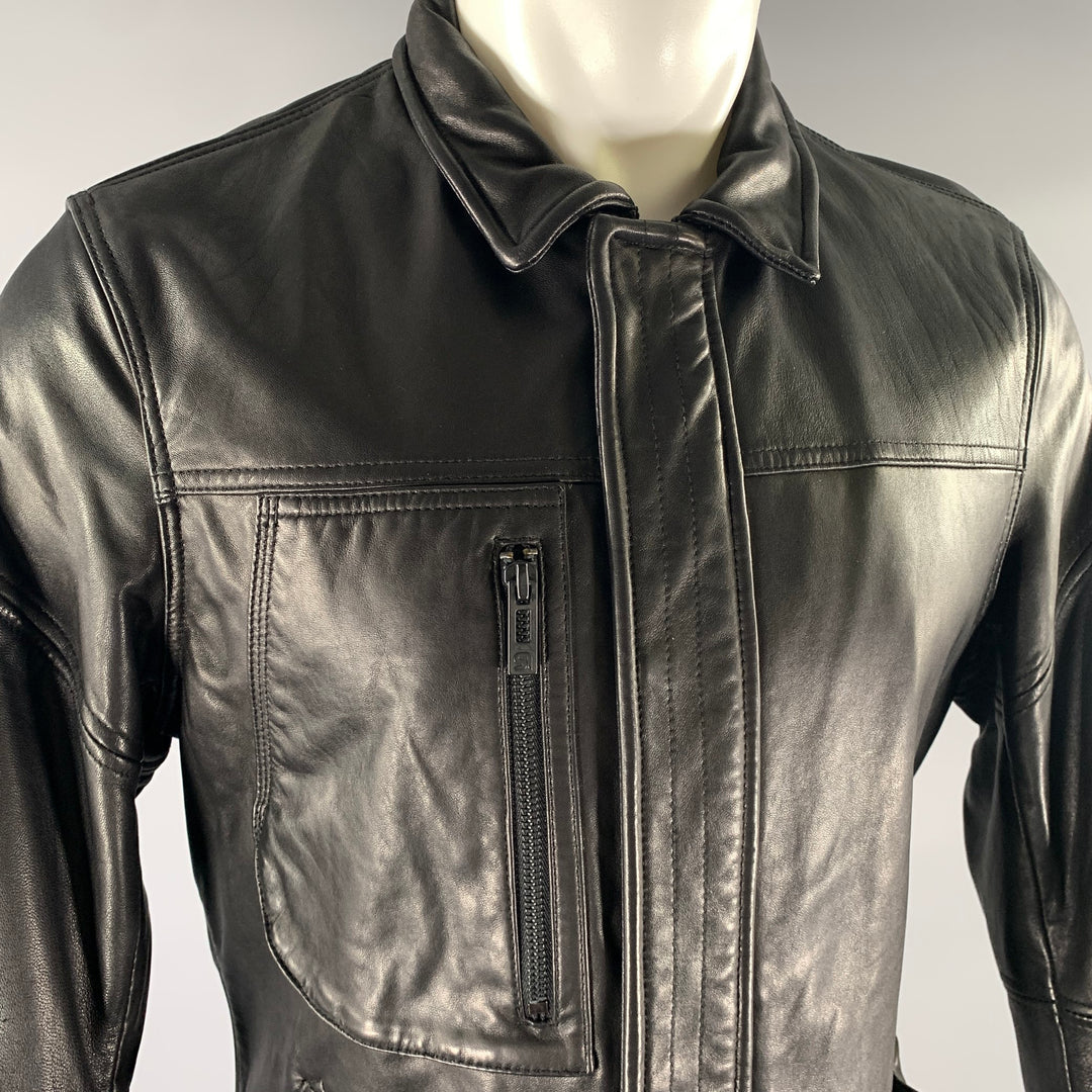 ROGUE Size M Black Leather Jacket