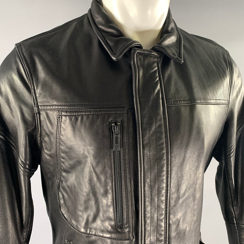 ROGUE Size M Black Leather Jacket