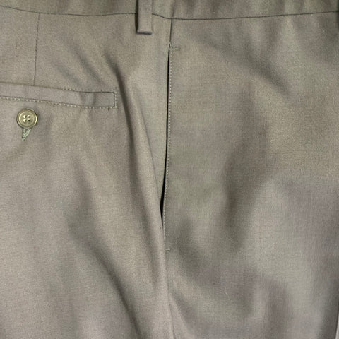EMPORIO ARMANI Size 34 Navy Wool Blend Tapered Dress Pants