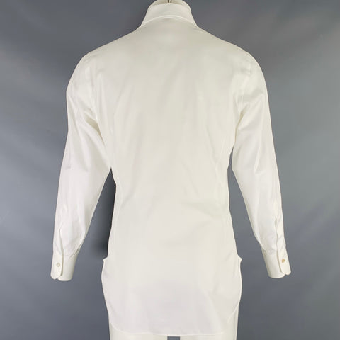KITON Size S White Cotton Button Up Long Sleeve Shirt