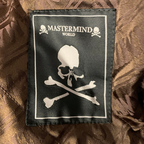 MASTERMIND JAPAN Size S Brown Textured Polyester Trucker Jacket
