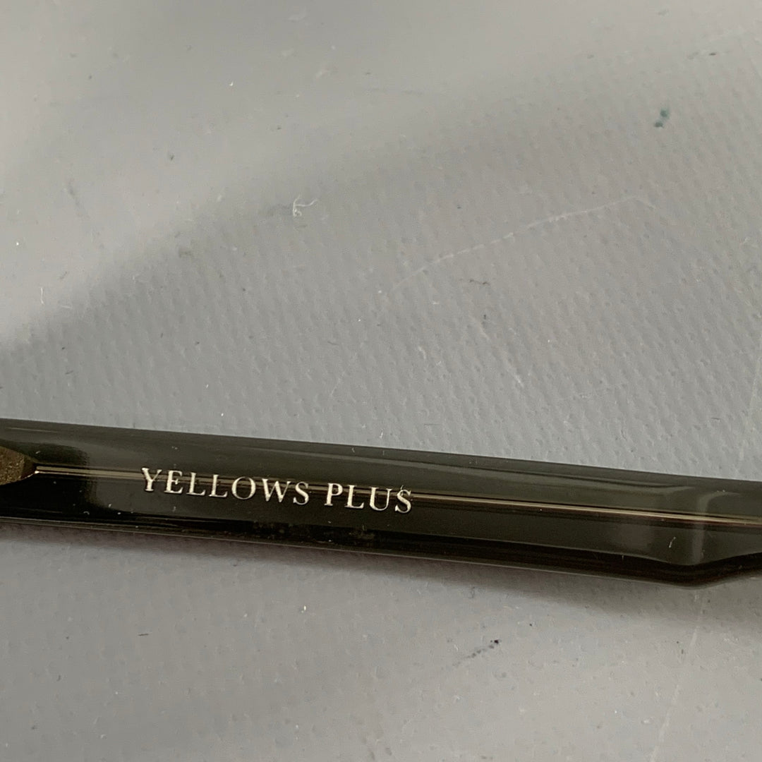 YELLOWS PLUS Ross C Green Acetate Round Sunglasses