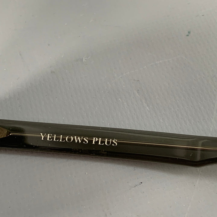 YELLOWS PLUS Ross C Green Acetate Round Sunglasses