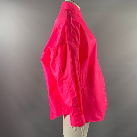 THE FRANKIE SHOP Size M/L Pink Polyester Shirt Jacket Shirt