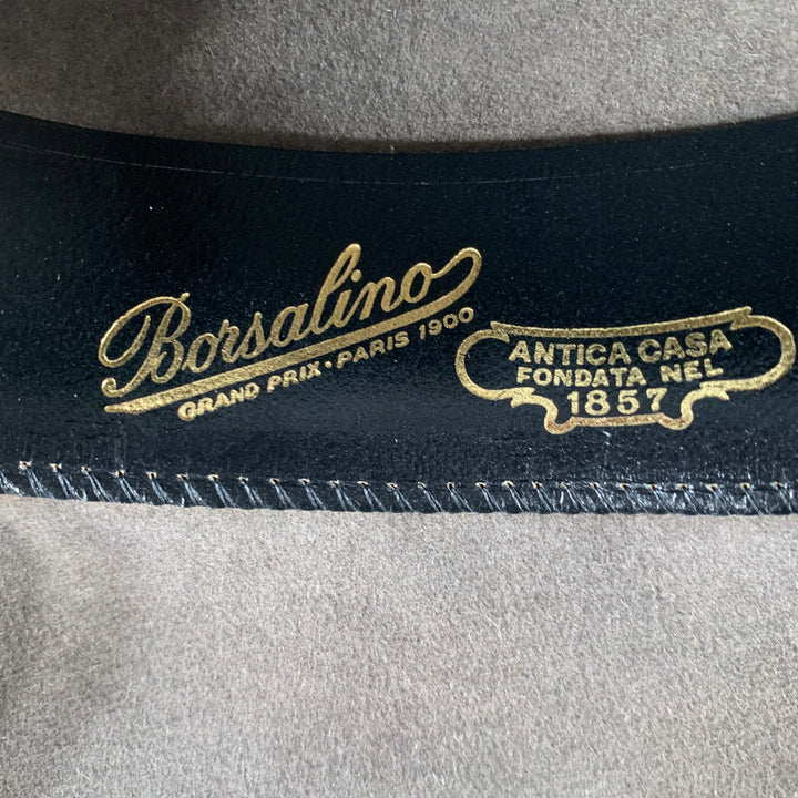 BORSALINO Baker Brown Taupe Felt Fedora Hat