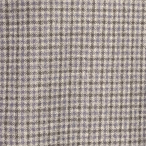 LARDINI Size 38 Axel Grey Navy Black Checkered Wool Reversible Coat