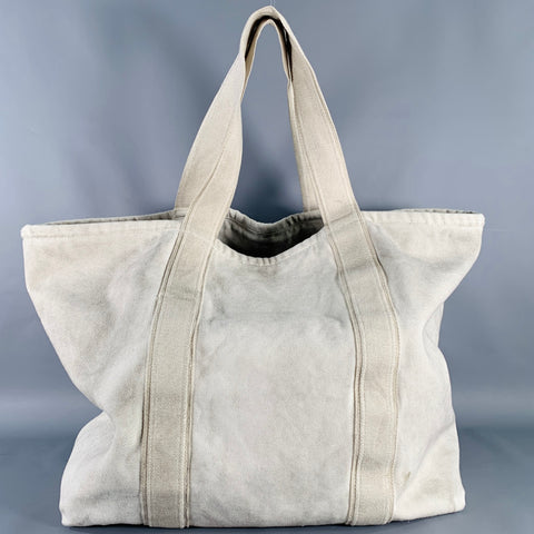 ERL AW24 Venice White Applique Organic Cotton Tote Bag