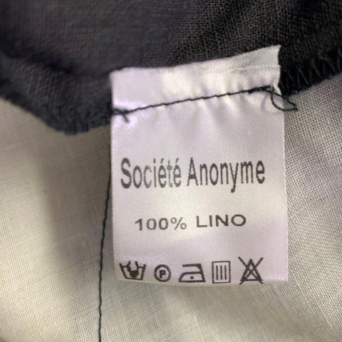 SOCIETE ANONYME Size S Black Linen High Waisted Dress Pants