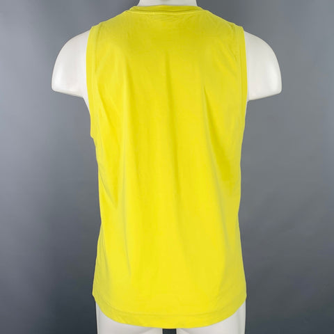 DRIES VAN NOTEN Size S Yellow Sleeveless T-shirt