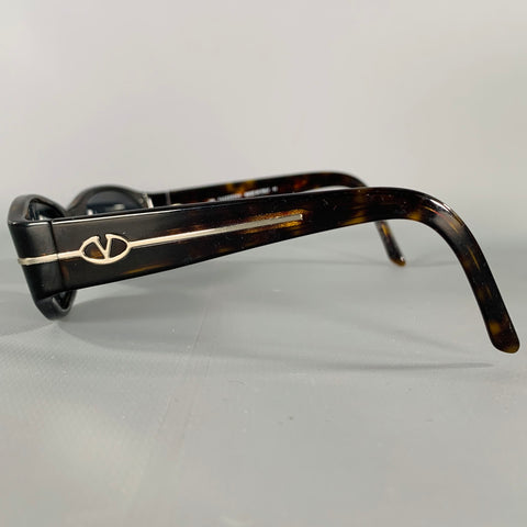 VALENTINO  Black Silver Acetate Sunglasses