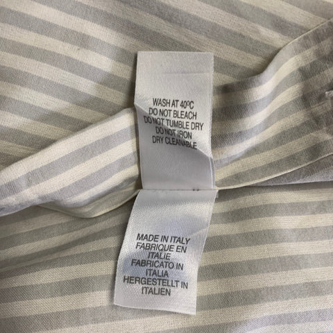 PAUL SMITH Size XXL Grey Beige Stripe Cotton Button Up Long Sleeve Shirt