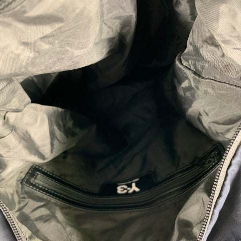 Y-3 Size One Size Navy Solid Nylon Backpack Bags