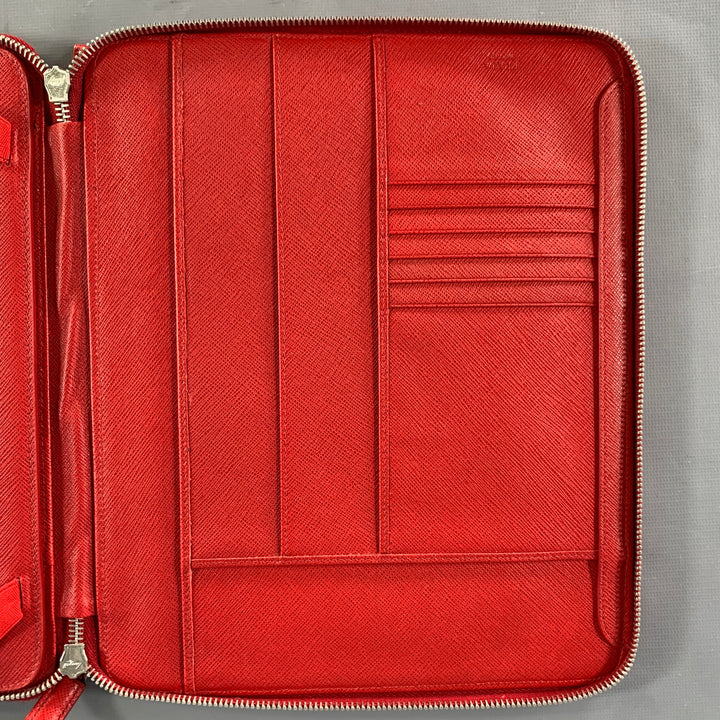 PRADA Red Leather iPad Case Bags & Leather Goods
