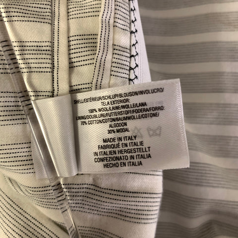 BLACK FLEECE Size 40 Grey Black Glen Check Wool Notch Lapel Suit