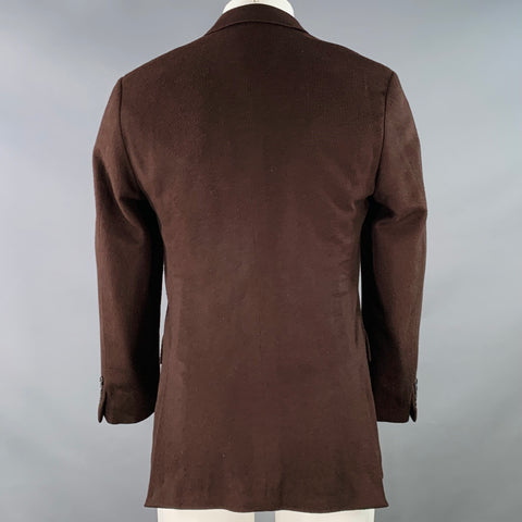 RALPH LAUREN Size 38 Regular Brown Cashmere Notch Lapel Sport Coat
