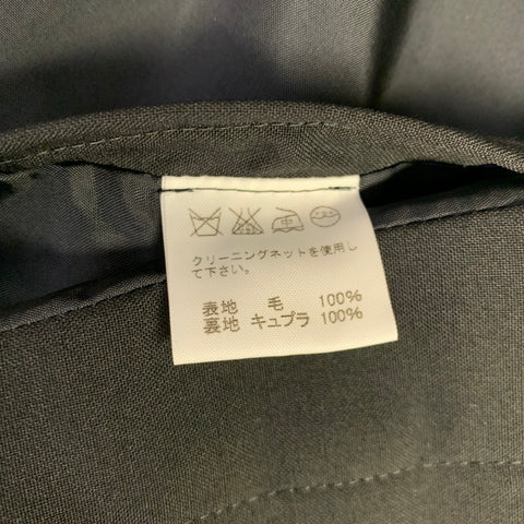 ISSEY MIYAKE Size 42 Black Wool Nehru Collar Sport Coat