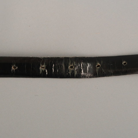 WCM NEW YORK Size L Black Solid Calfskin Belt