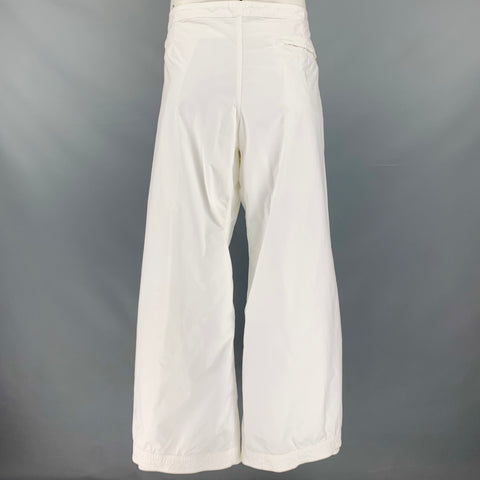 RALPH LAUREN Size 34 White Cotton Wrap Around Fisherman Casual Pants