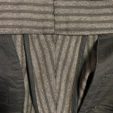 MARC JACOBS Size 34 Black Grey Stripe Virgin Wool Straight Dress Pants