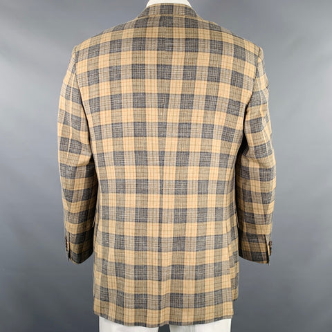 Veste de sport à carreaux gris-beige SOUTHWICK CLOTHES taille 42