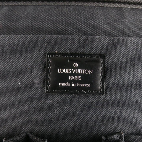 LOUIS VUITTON Black Leather ODESSA ARDOISE Computer Briefcase Bag