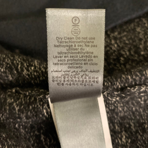 JOHN VARVATOS Size XXL Grey Black Knit Wool Linen Notch Lapel Jacket