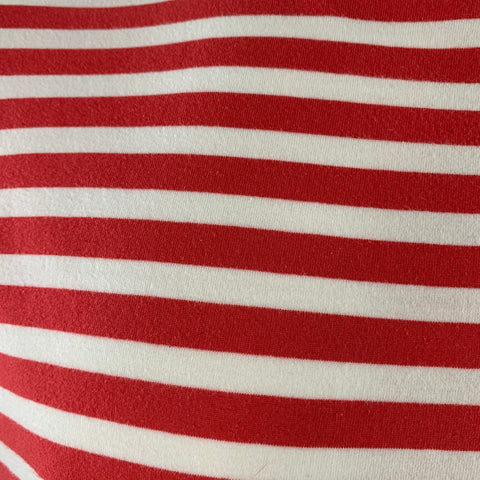 POLO by RALPH LAUREN Size L Red White Stripe Classic Fit Short Sleeve T-shirt