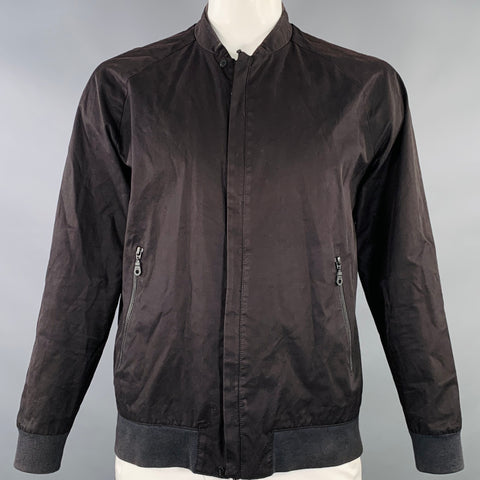 BIENVENUE ÉTRANGER Veste zippée en coton mélangé noire Taille L