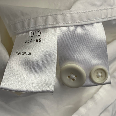 LOLO LIKE Pull Col Club Coton Blanc Taille M
