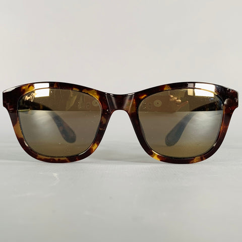 MAUI JIM Hana Bay Brown Tan Tortoiseshell Acetate Sunglasses