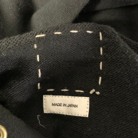 VISVIM Size XL Black Wash Cotton Hoodie Sweatshirt