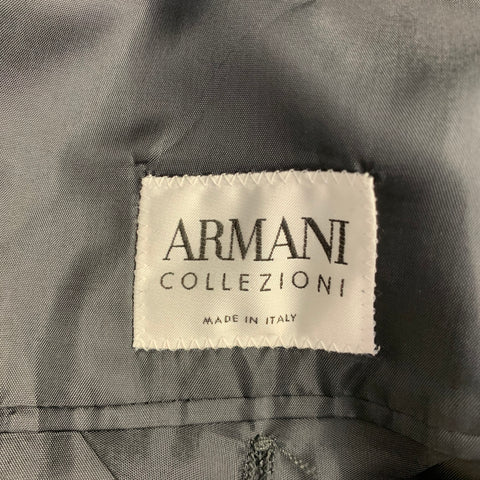 ARMANI COLLEZIONI Size 40 Brown White Heather Sport Coat