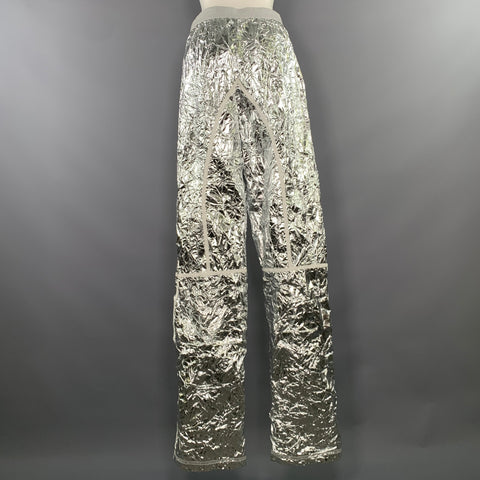 TOM FORD Size XS Silver Metallic Elastic Waistband Casual Pants
