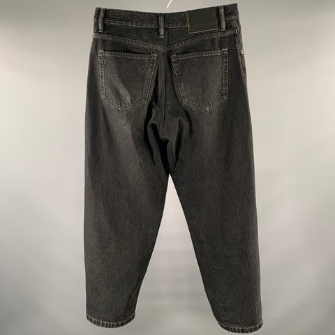 ACNE STUDIOS Size 31 Black Cotton Relaxed Jeans