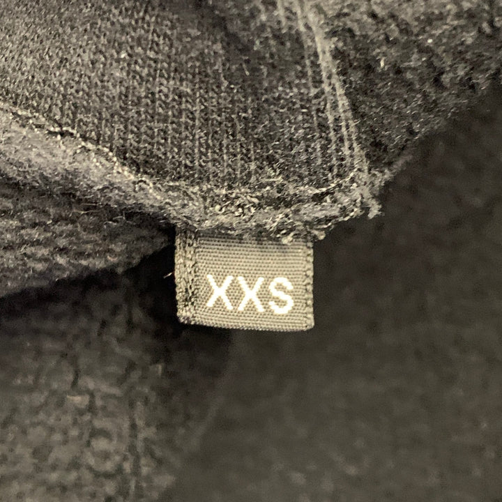 GIVENCHY Size XXS Black Cotton Hooded Zip Up Sweatshirt