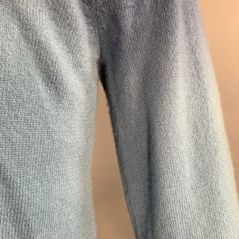 TSE Size S Navy Blue Ombre Cashmere Zip Up Cardigan