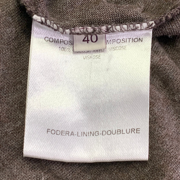 STELLA McCARTNEY Size M Brown Viscose Pleated Dress